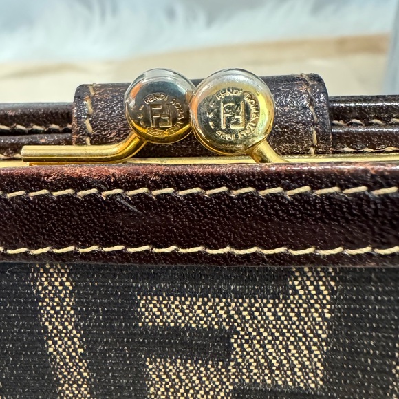 FENDI Zucca Kisslock Compact Wallet $799 - Picture 10 of 13